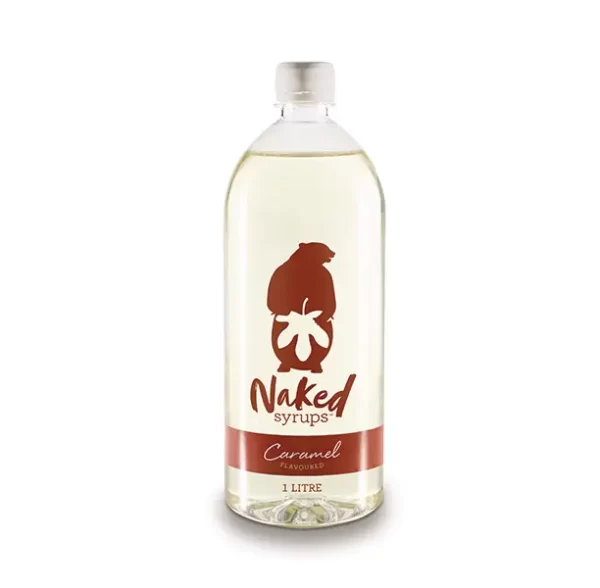 CARAMEL FLAVOURING NAKED SYRUPS 1L 6 Reliable Food Distributors