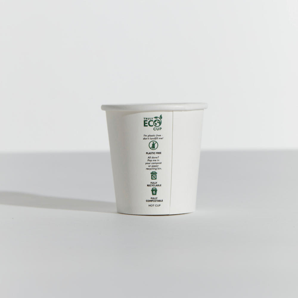 4OZ SINGLE WALL TRULY ECO CUP - WHITE PINNACLE (1000) | Reliable Food ...