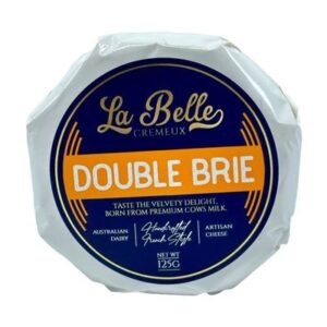 BRIE CHEESE DOUBLE LA BELLE 125GM (6)