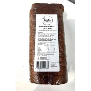 BANANA BREAD SUPER LOAF 13 SLICES 1.8KG (7) CHEF'S HOME