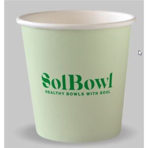 SOL BOWL COFFEE CUP 120ML / 4OZ (63MM) SINGLE WALL BIO CUP