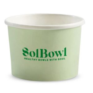 SOL BOWL 550ML / 16OZ WHITE BIOBOWL - 500/CARTON