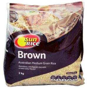 RICE BROWN MEDIUM GRAIN SUNRISE 2KG (6)