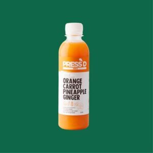 JUICE COLD PRESSED ORANGE, CARROT,PINEAPPLE,GINGER MIX 10X300ML