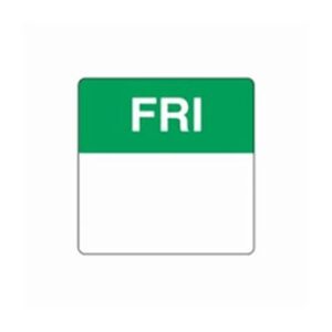 DAY DOT LABELS FRIDAY 500X75MM