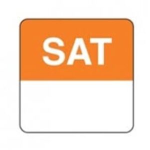 DAY DOT LABELS SATURDAY 500X75MM