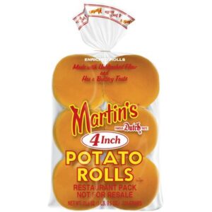 BREAD 4" POTATO ROLL BUNS MARTIN'S (60)
