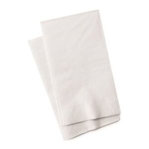 NAPKIN WHITE DELUXE GT FOLD DINNER QUILTED (1000)