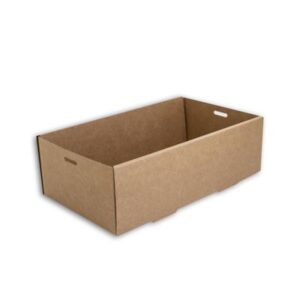 EXTRA SMALL KRAFT TRAY 1 CATERING BOX (100)