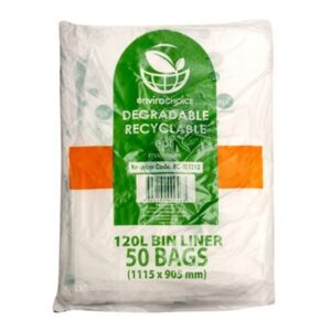 GARBAGE BAG BIODEGRADABLE CLEAR 120LT (250)