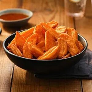 SWEET POTATO WEDGES #13216 CRINKLE CUT EDGELL 6x1.1KG