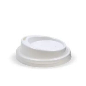 SOL BOWL LIDS 4OZ (63MM) WHITE PS SIPPER BIOCUP - 1,000/ CARTON