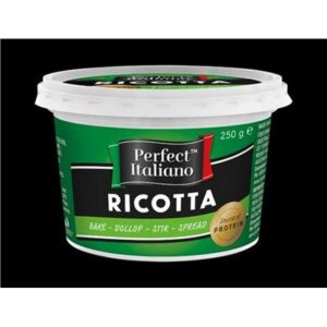 RICOTTA ORIGINAL CHEESE PERFECT ITALIANO 250GM (12)