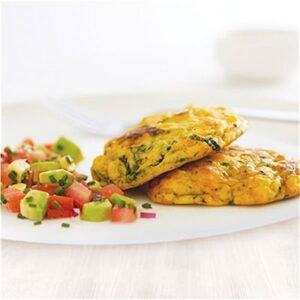 ROASTED PUMPKIN SPINACH & FETTA FRITTERS 48X50GM