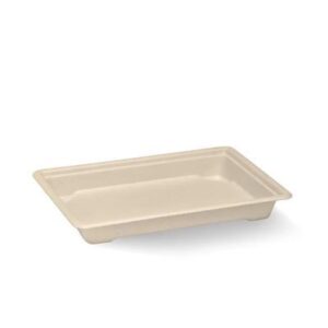 TRAY SUSHI MEDIUM BIOCANE PLA BIOPAK (600)