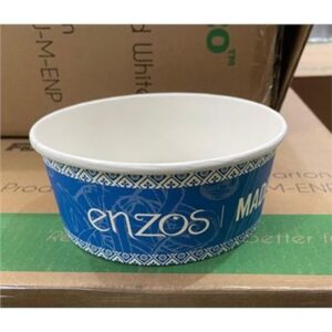 FOOD BOWL MED WHITE ENZO PASTA (400UNITS)