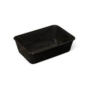 RECTANGLE CONTAINER BLACK CR650 (650ML) CHANROL 50PCX10SL