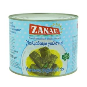 DOLMADES STUFFED GRAPE LEAVES 2KG (6)  ZANAE