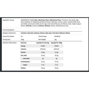 CHEF HOME GRANOLA CRUNCHY VEGAN CRUNCH 9KG