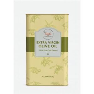 OIL OLIVE EXTRA VIRGIN COLD PRESSED CHEFS HOME 4LT (4)