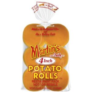BREAD 4" POTATO ROLL BUNS MARTIN'S (60)