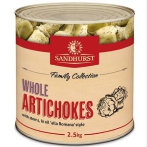 ARTICHOKES WHOLE HEARTS IN BRINE SANDHURST A9 (6)  (L8) (P56)