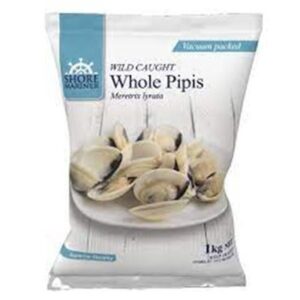 PIPI WHOLE CLAMS (VONGOLE) SHORE MARINER 1KG (10) (I)