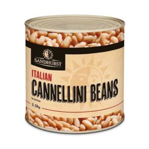BEANS CANNELLINI IN BRINE SANDHURST A9 2.5KG (6) (L8) (P64)