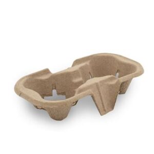 TRAY 2 CUP MOULDED FIBRE (500) ALFRESCO
