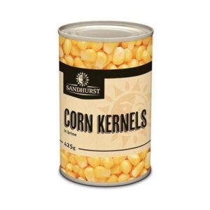 CORN KERNELS IN BRINE SANDHURST 425GM (24) (L16) (P80)