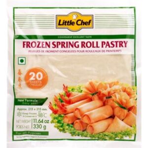 PASTRY SPRING ROLL LITTLE CHEF 330GM APPROX 20SHEETS (40PKS)