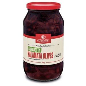 OLIVES BARCHETTA KALAMATA (HALVED) 20LTR/10KG  (L16) (P48)