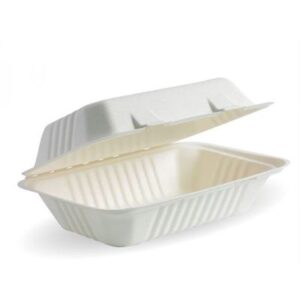 SUGAR-CANE SNACK REGULAR BOX WAR ON WASTE 9"X 6" CLAMSHELL (250)