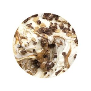 CHOC BROWNIE & CARAMEL FUDGE BRAVO GELATO 5LT