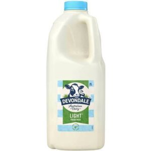 MILK FRESH LIGHT 2LT DEVONDALE (6x2LT)