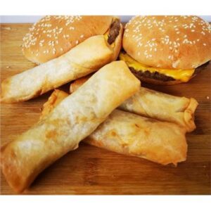 CHEESEBURGER SPRING ROLL GOLDEN FAN 1KG (4)