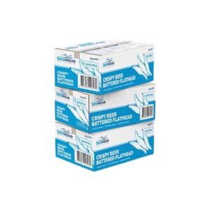 FISH CRISPY BEER BATTERED FLATHEAD 60X50GM SEAWAVE