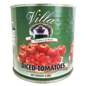 TOMATOES DICED VILLA 6X2.5KG (SOLD BY THE CARTON)