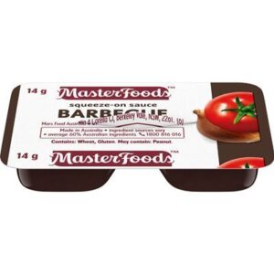 SAUCE SQZ PTNS BBQ MASTERFOODS 14GM X 100