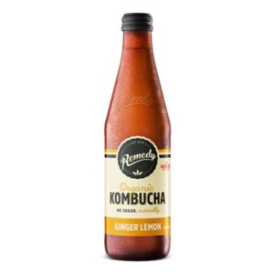 REMEDY GLASS KOMBUCHA GINGER & LEMON 12X330ML