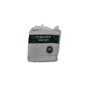 HAIRNET 24" WHITE 100 (10) BAGGED