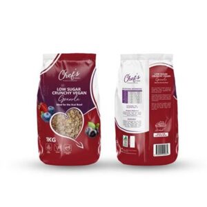 GRANOLA CHEF'S HOME VEGAN LOW SUGAR CRUNCHY 1KG