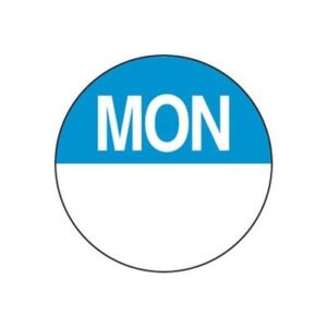 DAY DOT LABELS MONDAY 500X40MM