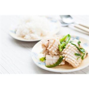 SQUID P/APPLE CUT FILLET U5 5KG NAKED BEACH   (I)