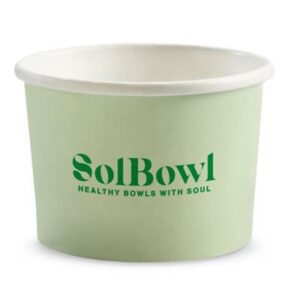 SOL BOWL 550ML / 16OZ WHITE BIOBOWL - 500/CARTON