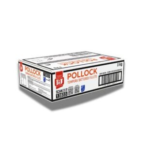 FISH POLLOCK TEMPURA BATTERED (145G)  I&J 3KG