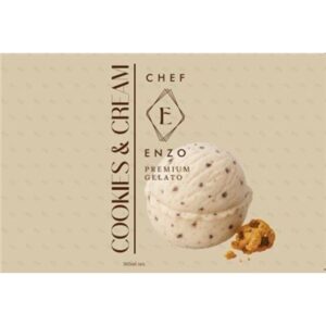 ENZOS COOKIE & CREAM GELATO- STICKER ROLL (1000)