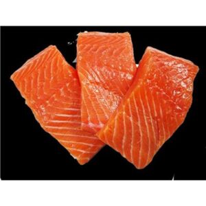 ATL SALMON PORTIONS FRESH SKIN ON 60G (KG)