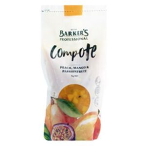 PEACH,MANGO & PASSIOFRUIT COMPOTE FILLING BARKERS 1KG (6)