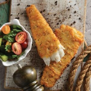 FISH FILLET CRISPY BEER BATTERED PACIFIC WEST (ALASKA POLLOCK) 145GM X 30PC (4.35KG)  (I)